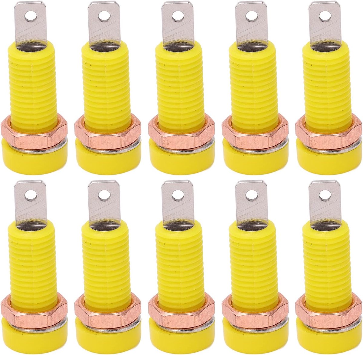 Banana Jack Socket Binding Post Connector 4mm - Messing ABS Paneelmontage - Hoogwaardige kwaliteit - ShopVlot