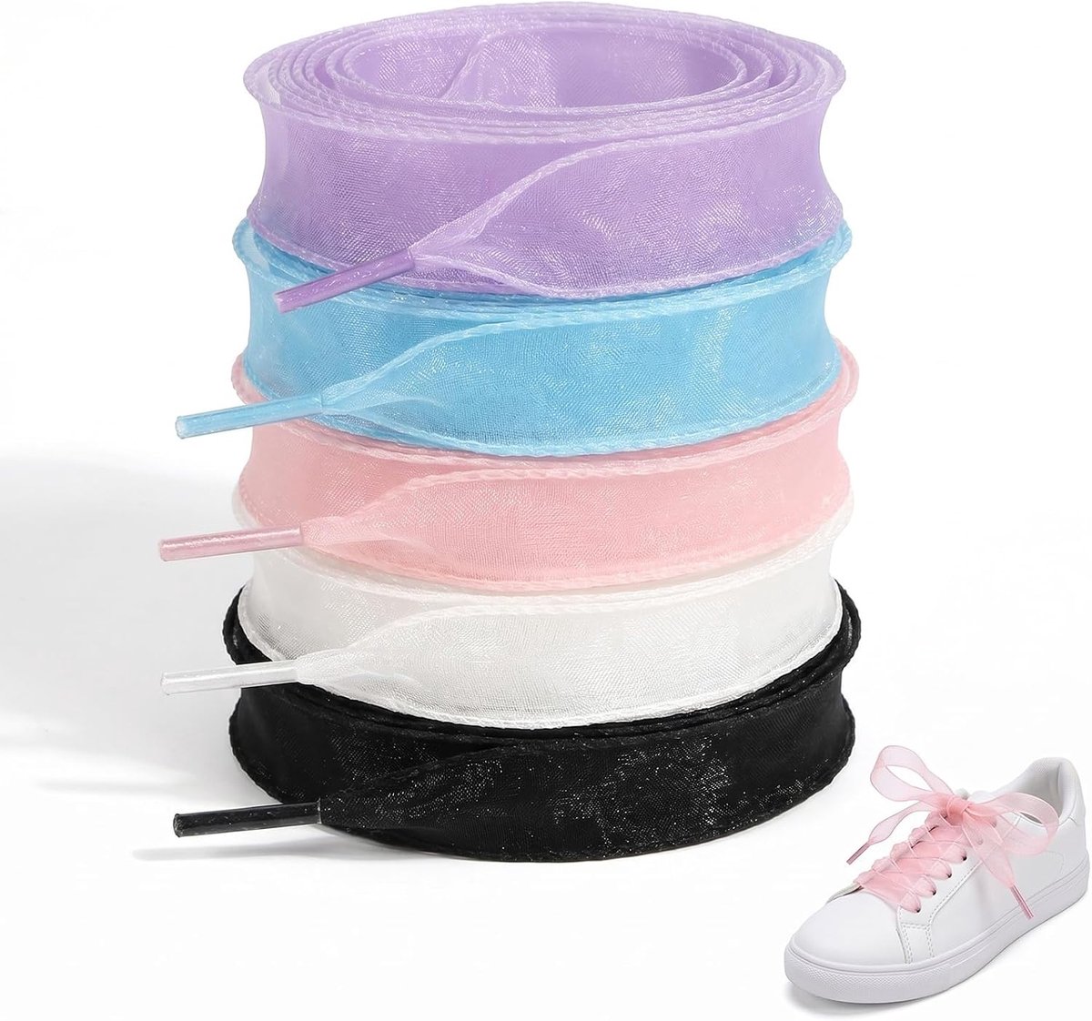 Schoenen veters 120 cm - kleurrijke polyester - duurzame reservebandjes - personaliseer je sneakers - ShopVlot