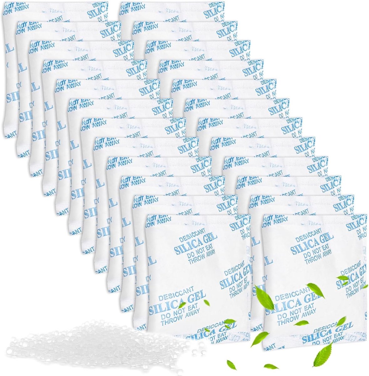 Dehumidifier voor Huisdieren: 24 Stuks Anti-Moisture Silica Gel voor Katten- en Hondenvoerautomaten