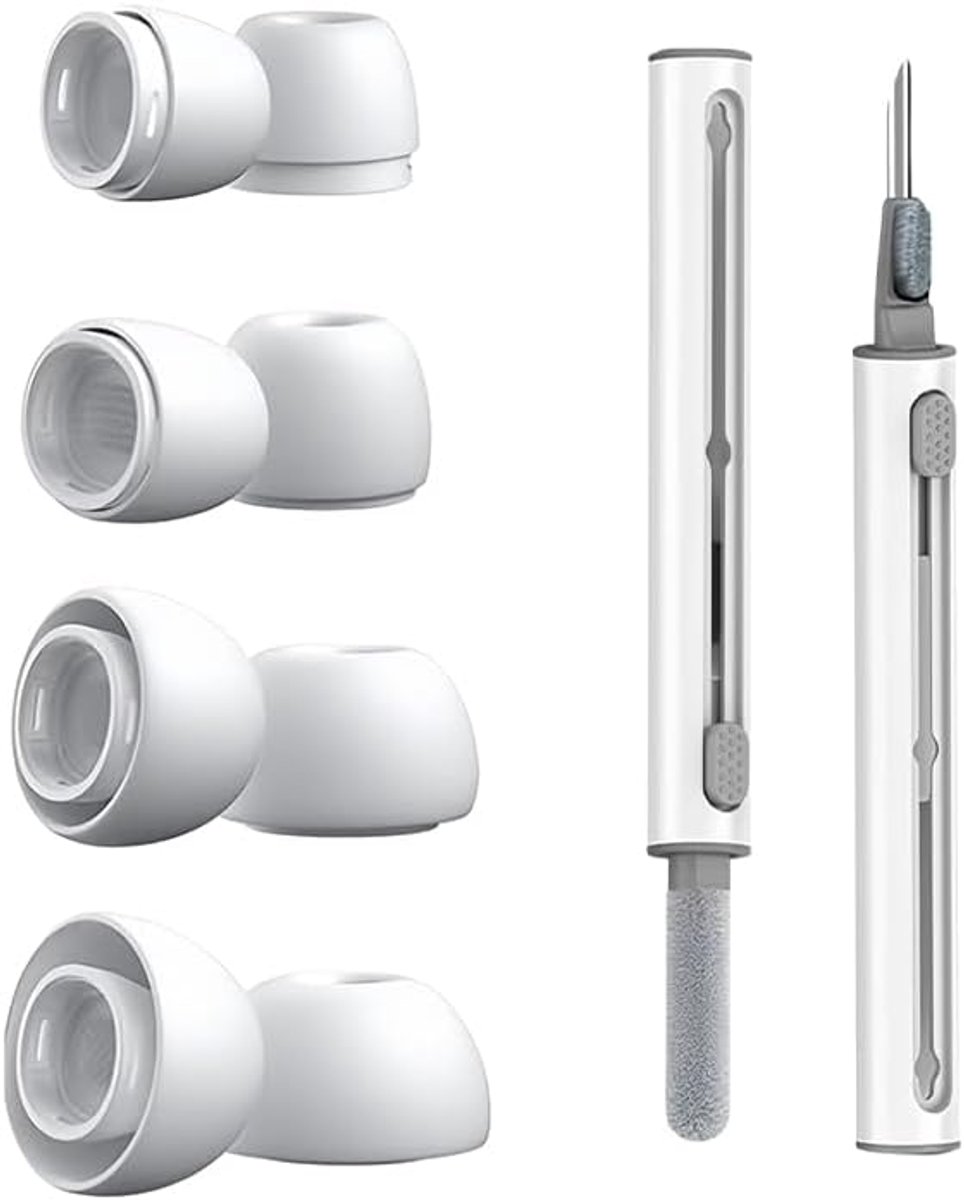 Bluetooth hoofdtelefoon oordopjes - silicone vervangingen - 4 maten (XS, S, M, L) - voor optimale geluidsbeleving - ShopVlot