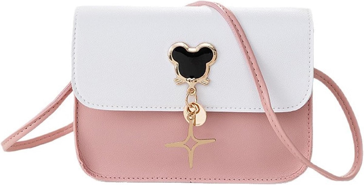 Meisjestas schoudertas - roze prinsessentas - schoudertas voor kinderen - perfect cadeau voor meisjes - ShopVlot