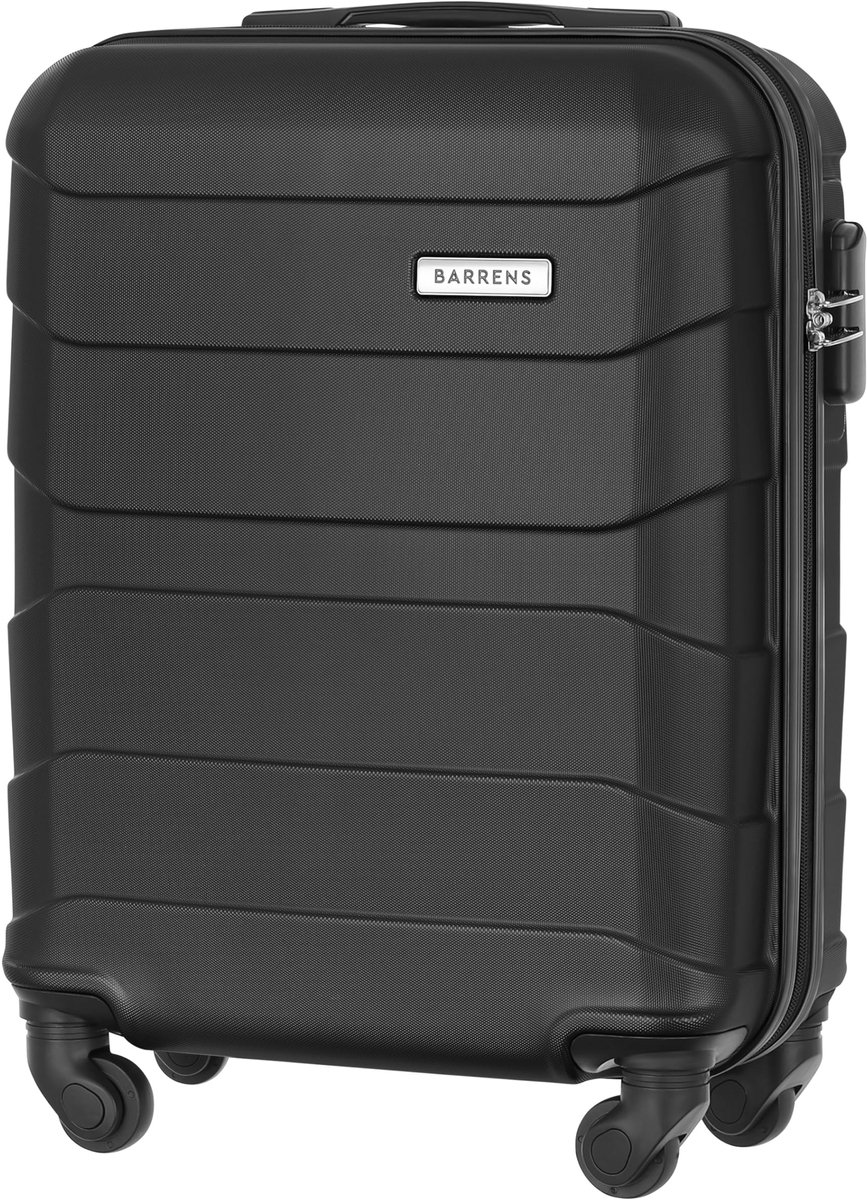 Reiskoffer M - zwart ABS-materiaal - encryptieslot - veilig reizen - ShopVlot