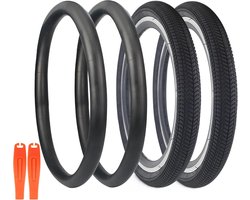 WEEROCK 20 Inch Bicycle Tyre 20 x 2125 Bicycle Tyre for BMX, MTB Mountain Bike, Children's Bike, Tricycle, Cruiser - ShopVlot