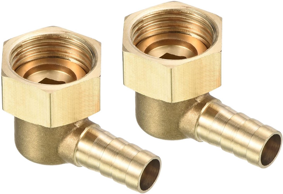 Set van 2 Messing Barb Connectors voor Pneumatische Slangen