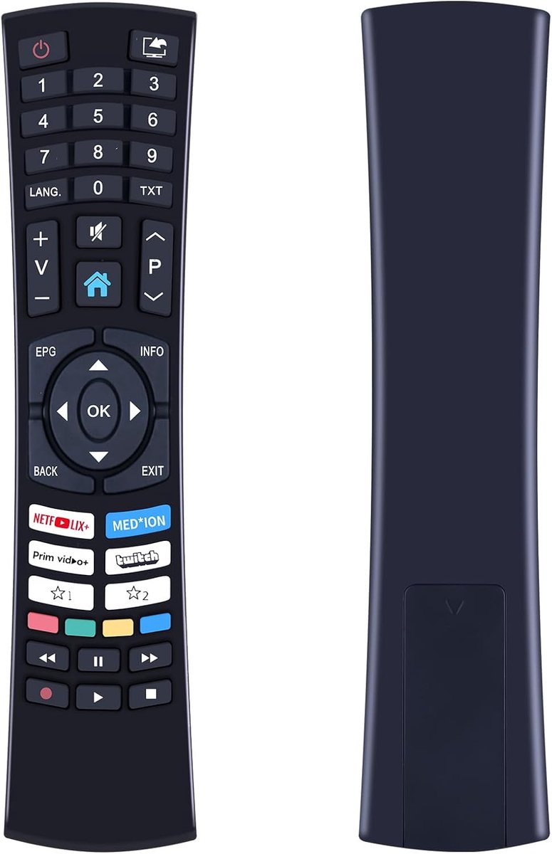 Vervangende afstandsbediening geschikt voor Medion TV RC1828 RC4592 afstandsbediening, X14370(MD 30706) X15070(MD - ShopVlot