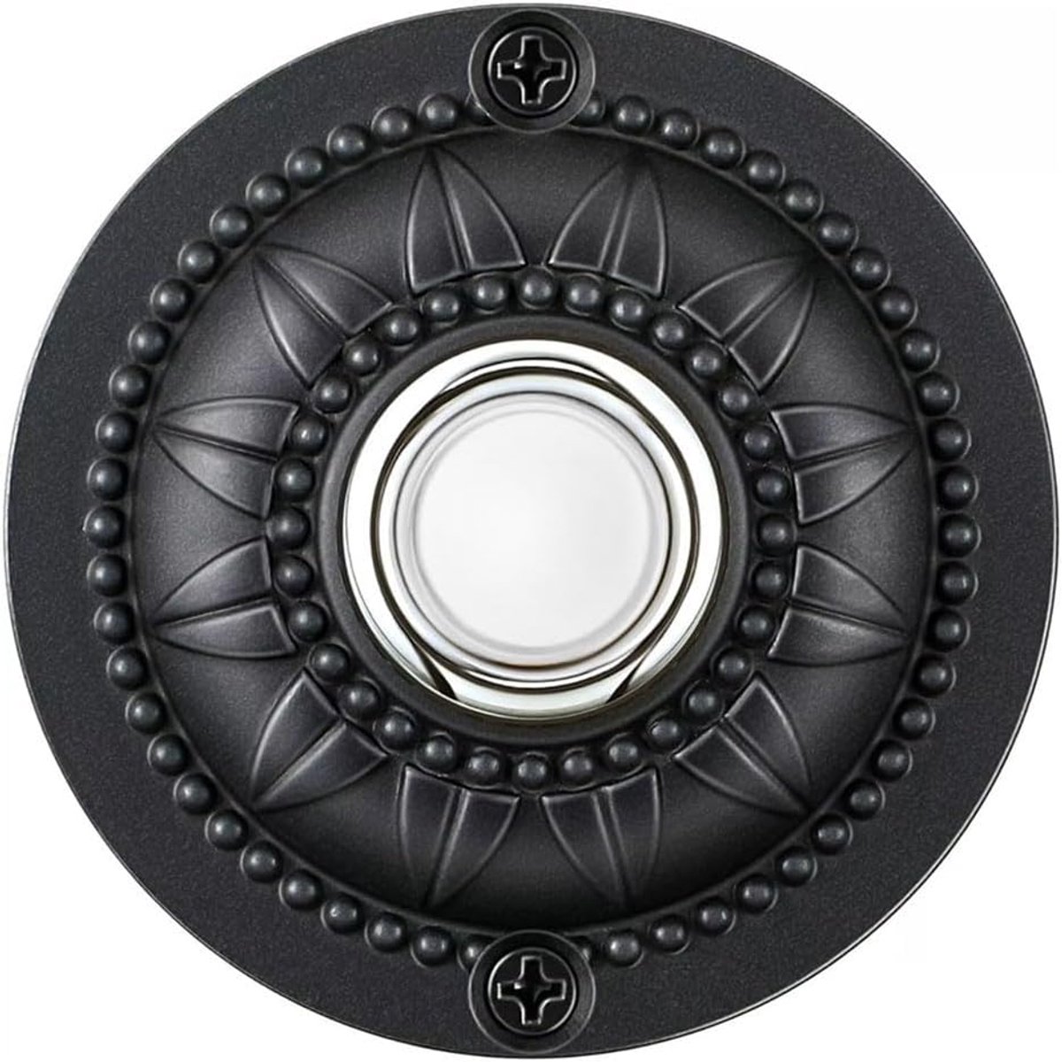 Stylish iron doorbell push button for outdoor use waterproof with continuous lighting - ShopVlot
