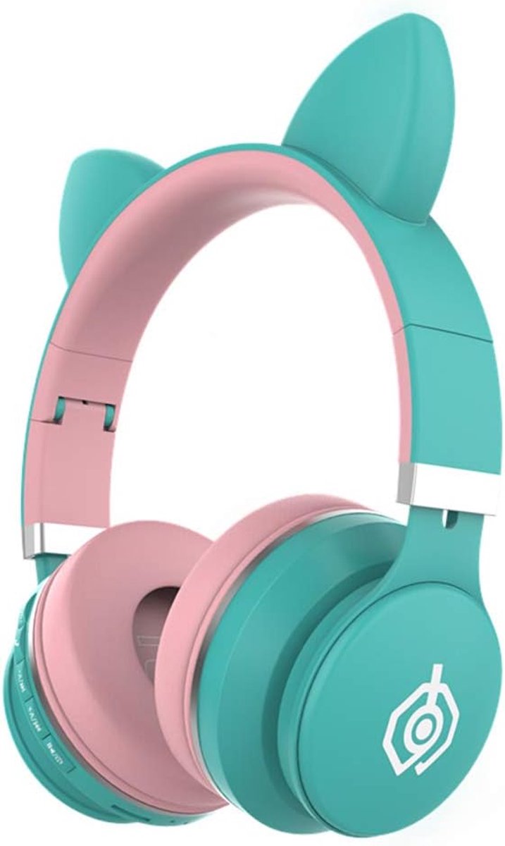 Headphones headset cute girl powder Korean version of wireless bluetooth headset cat ear male and female students game - ShopVlot