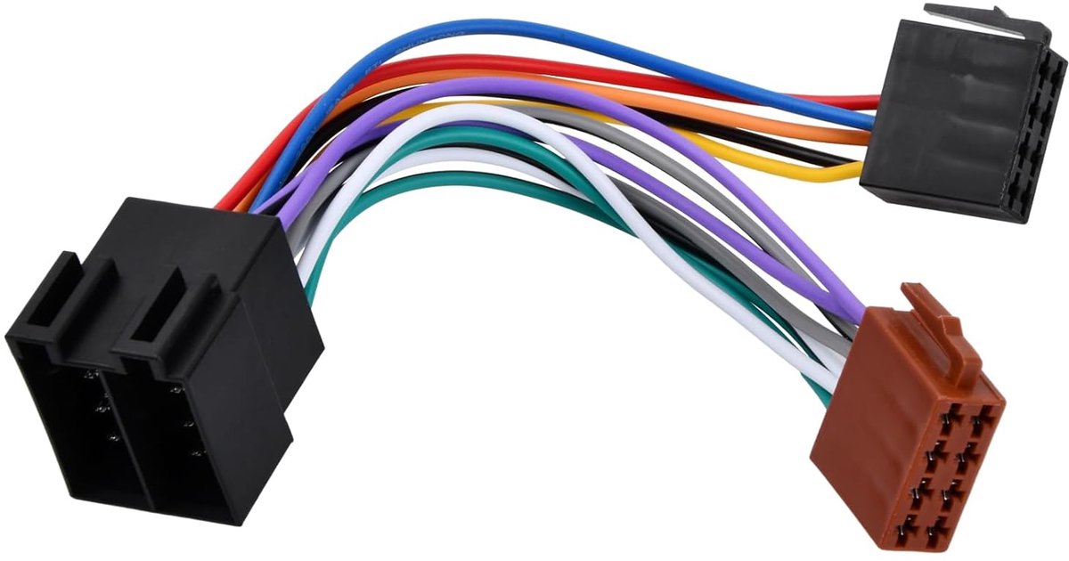 ISO plug, adapter for plug for bus, wiring harness bus Iso 16 Pin Abs suitable, adapter socket universal ISO cable - ShopVlot