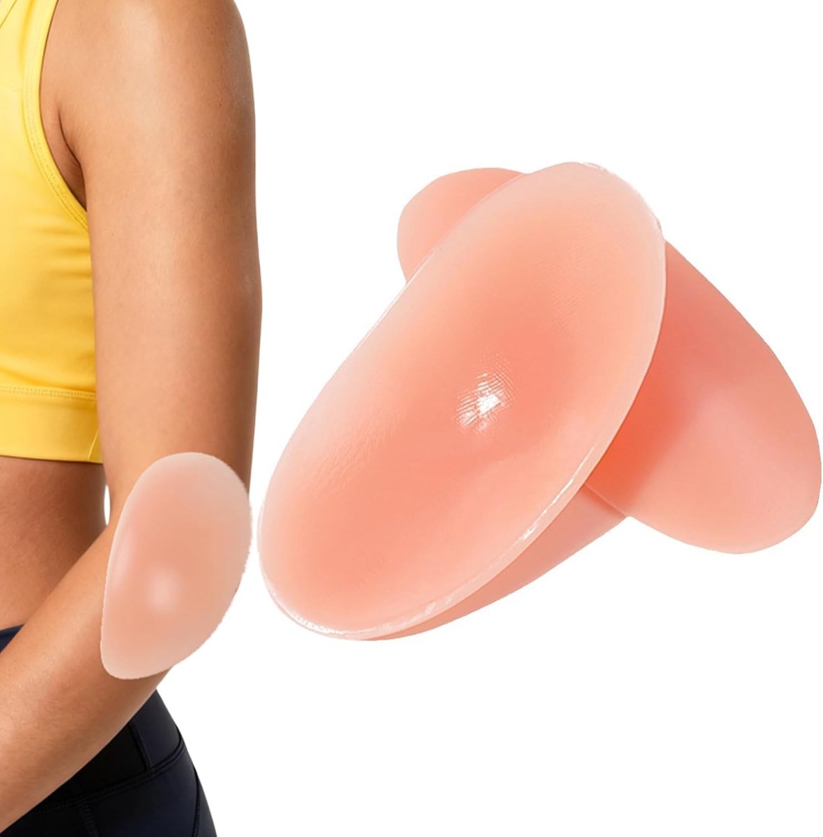 Elbow Protection with Silicone Padding, Self-Adhesive Elbow Pads, Suitable for Dance, Skateboard, Scooter, Football - ShopVlot