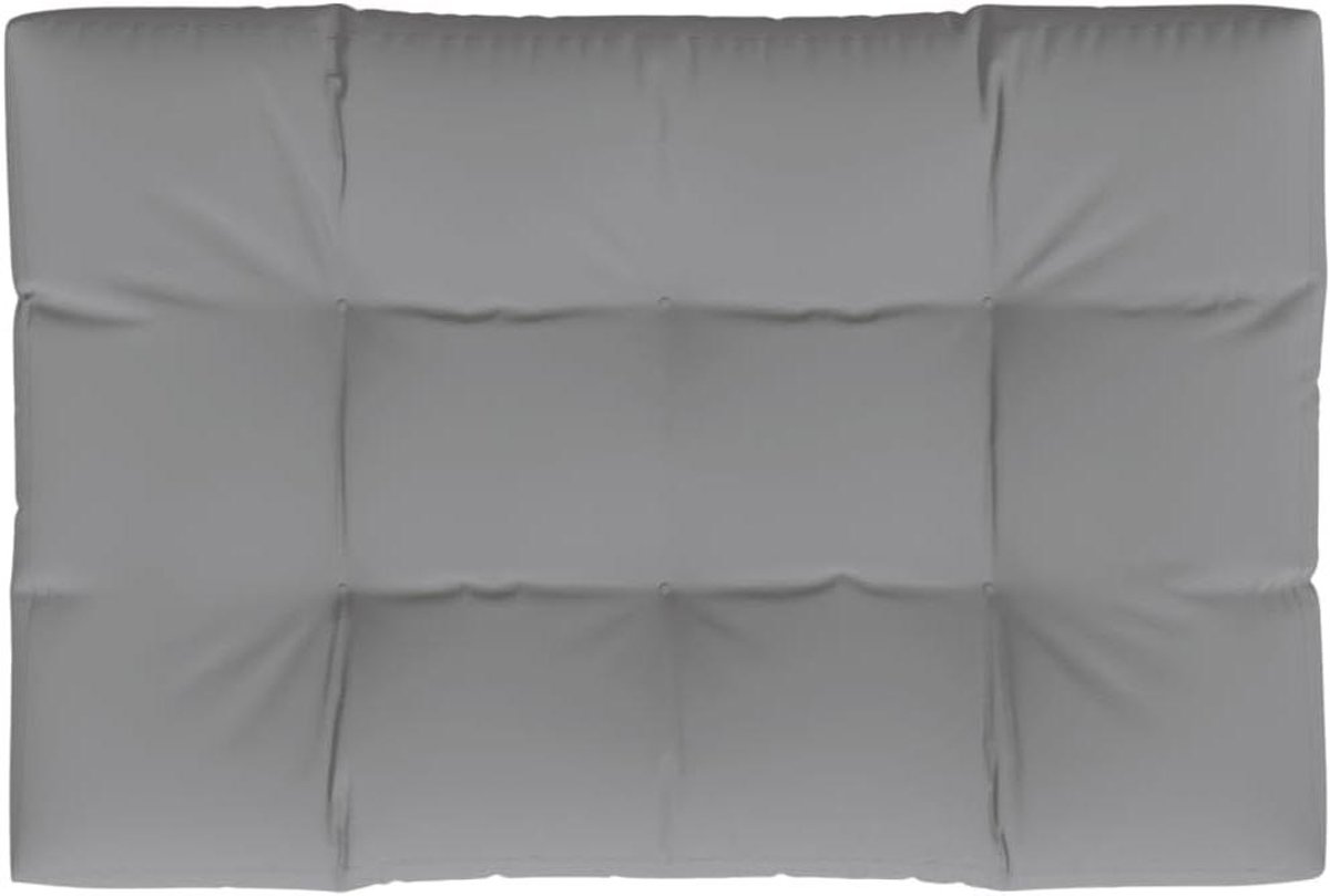 Zitkussen Buiten - Palletkussen Bankkussen - Comfortabel Zitten - Waterafstotend Polyester - 120 x 80 cm - Grijs