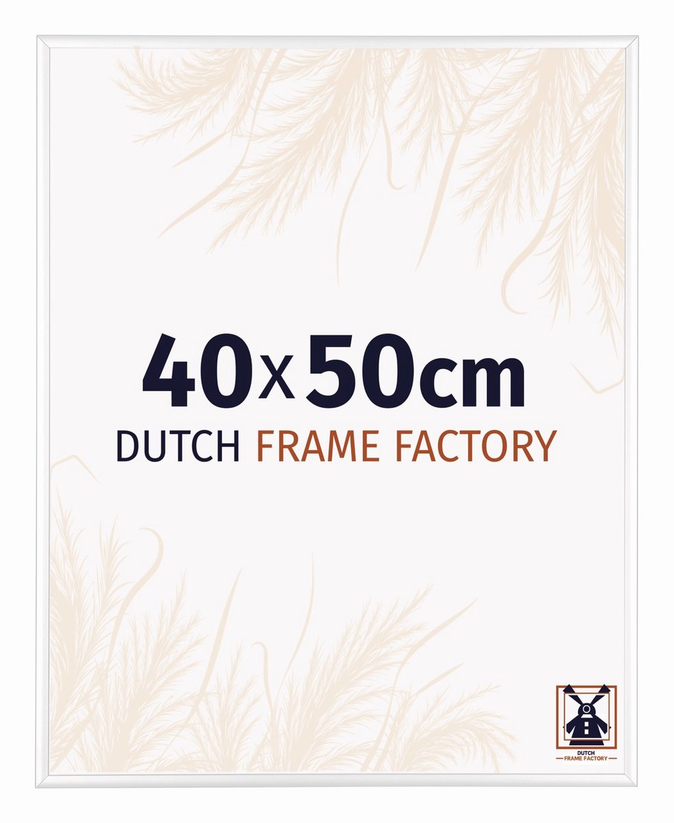 Dutch Frame Factory Fotolijst 40x50 cm - Aluminium - Wit Hoogglans - Kampen