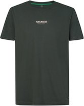 Petrol Industries - Heren Katoenen T-shirt met print foster - Groen - Maat XXL