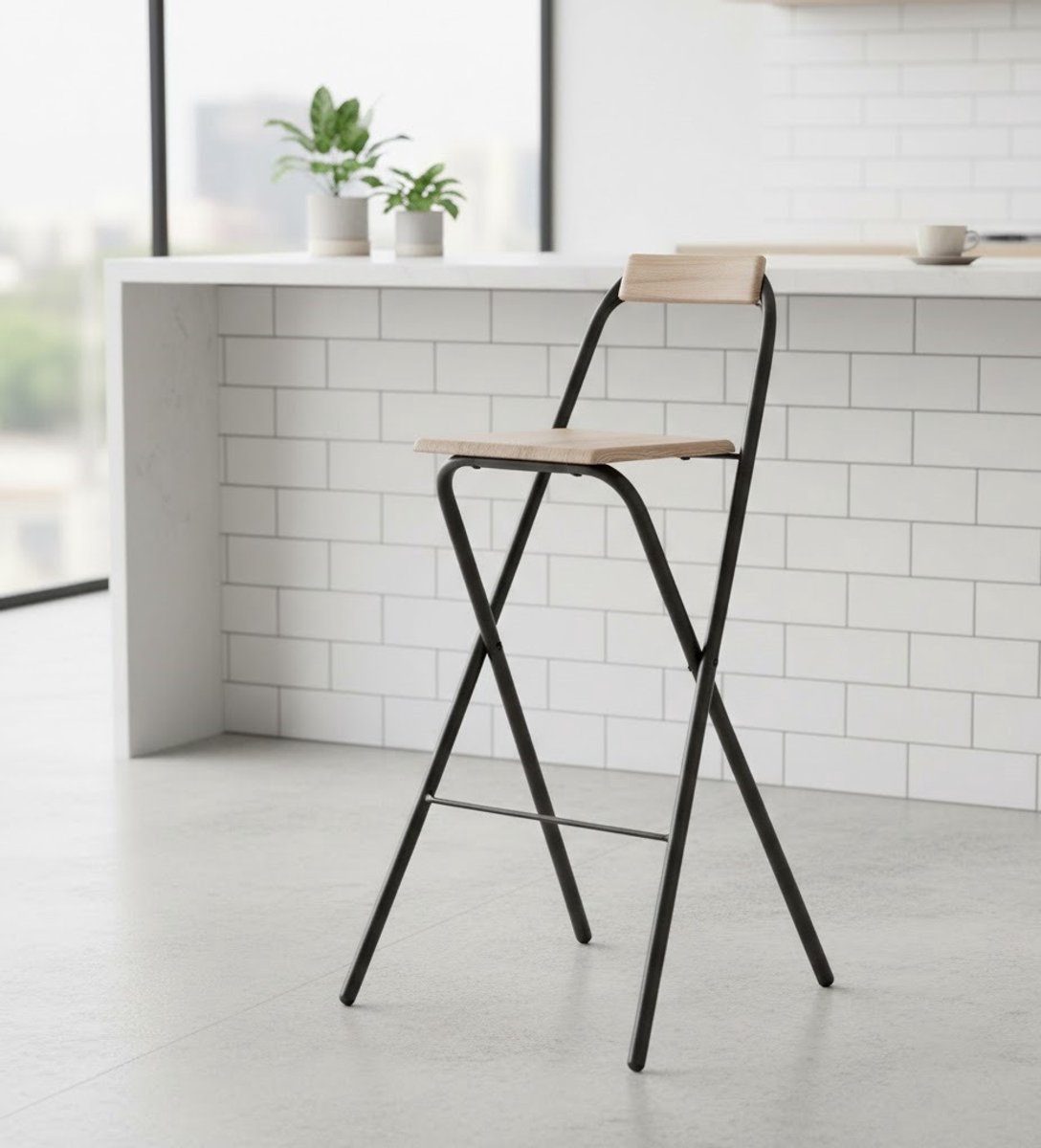 Design Barkrukken Set van 2 - Hoogteverstelbaar - 360° Draaibaar - Zwart - Novihome