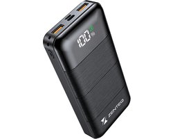 Zenteq Powerbank 20000 mAh –22.5W Snellader – USB-A/USB-C – Universeel – Led Indicatie – Noodpakket – Incl. USB-C Snellaadkabel