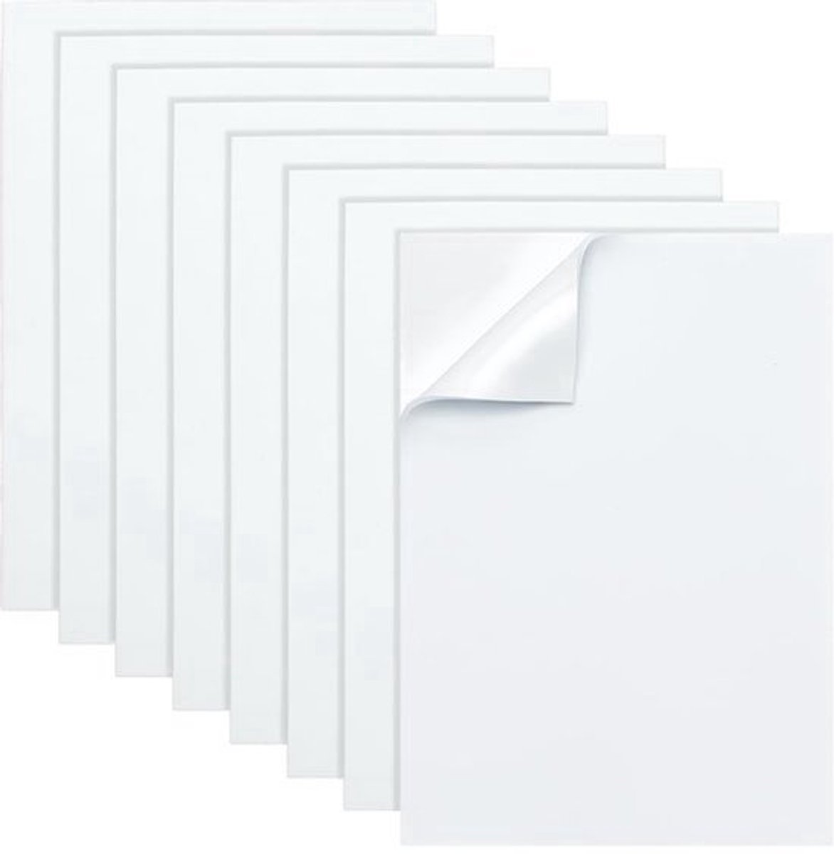 Witte Zelfklevende Schuimfolie 3 mm - 8 Stuks 30 x 21 cm - Geluidsisolatie en Meubelbescherming