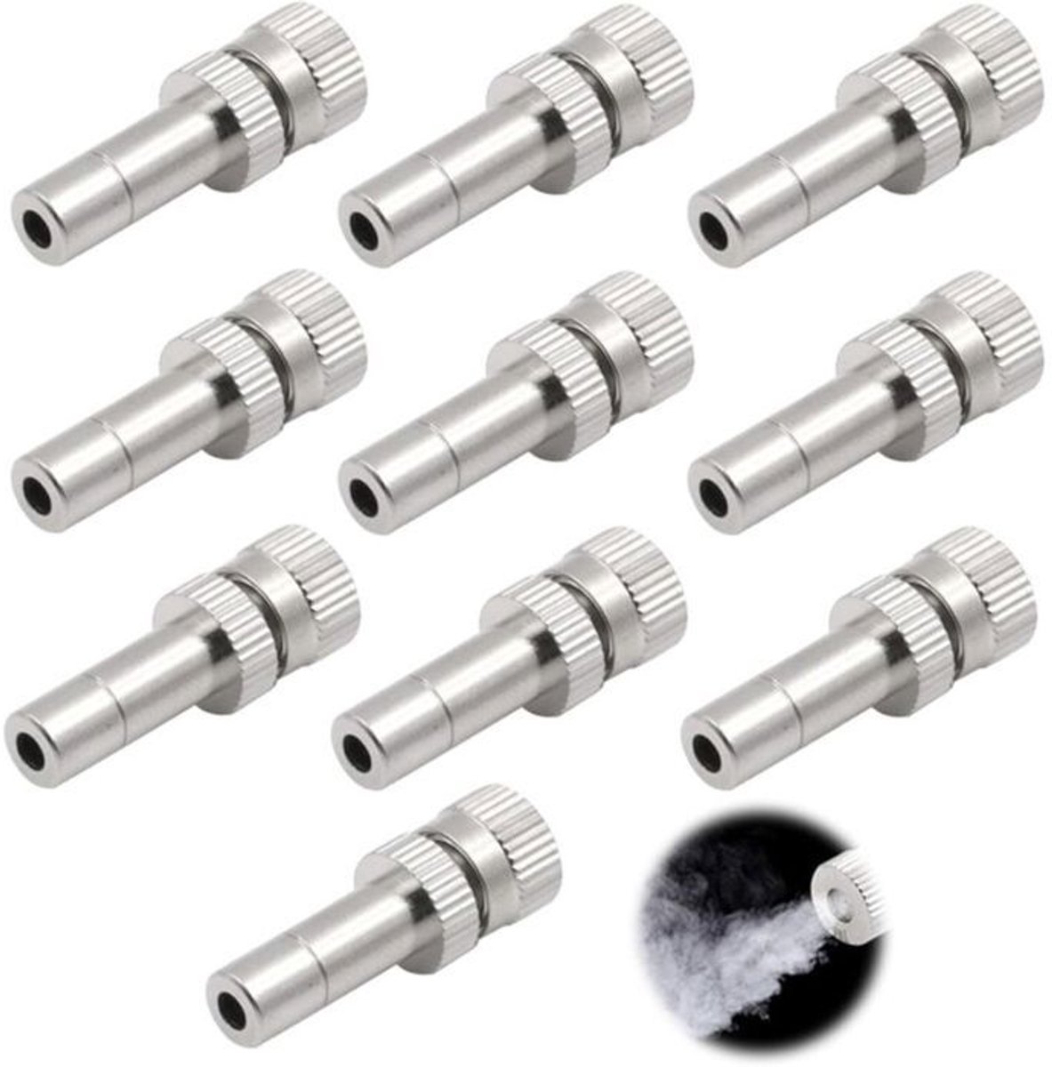 10 stuks sproeikoppen van 0,2 mm, koperen nevelsproeikoppen, snelwisselverstuivers, precisiesproeiers