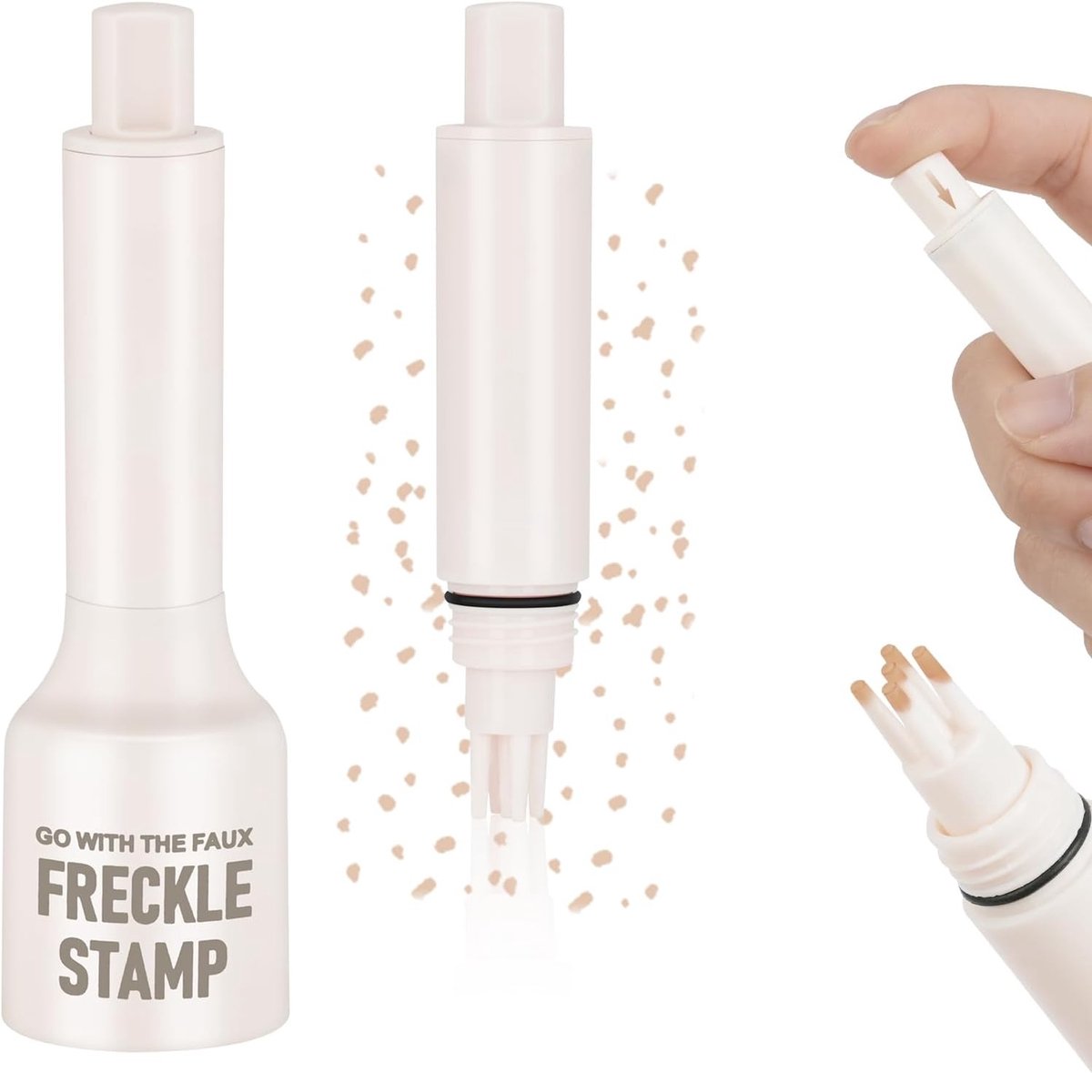 Natuurlijke Make-up Tools voor Realistische Vlekken, Water- en Zweetbestendige Freckles Pen, Vijfpunts Stempel voor een Perfecte Look