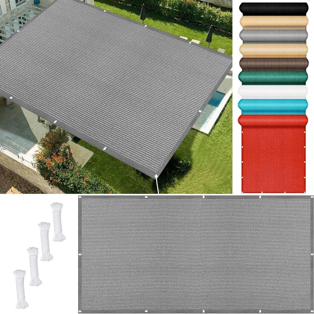 Zonnezeil Bescherming - Schaduwdoek Tuin - Buiten Ontspannen - Blokkeert 98% UV - 140 x 75