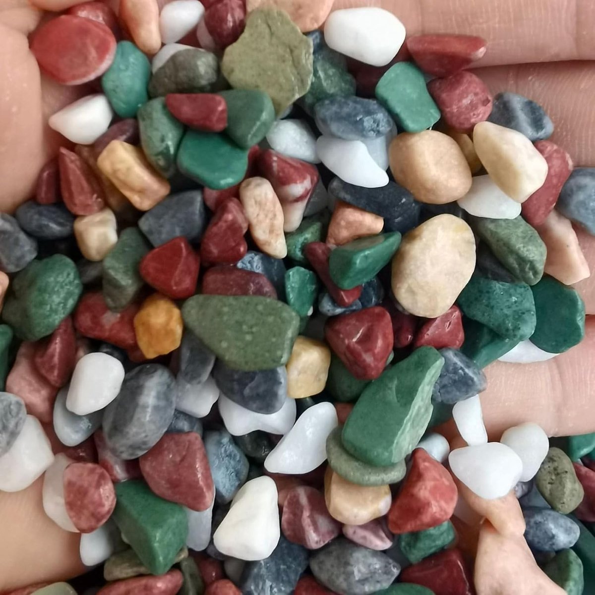 Decoratieve Kiezelstenen - Natuurlijke Steentjes - Gepolijst Siergrind - Veelkleurig - Voor Bloempotten en Creatieve Toepassingen