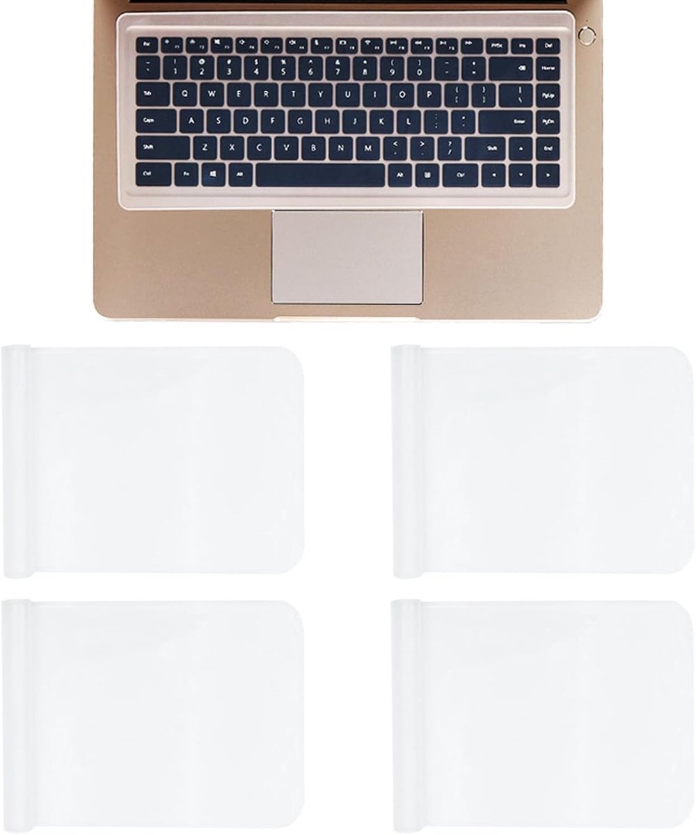 Set van 4 Universele Toetsenbordhoezen, 36.5 x 13.5 cm, Transparante Siliconen Toetsenbordbeschermer, Ultra Dunne en Waterdichte Toetsenbordcover voor Laptops en Computers