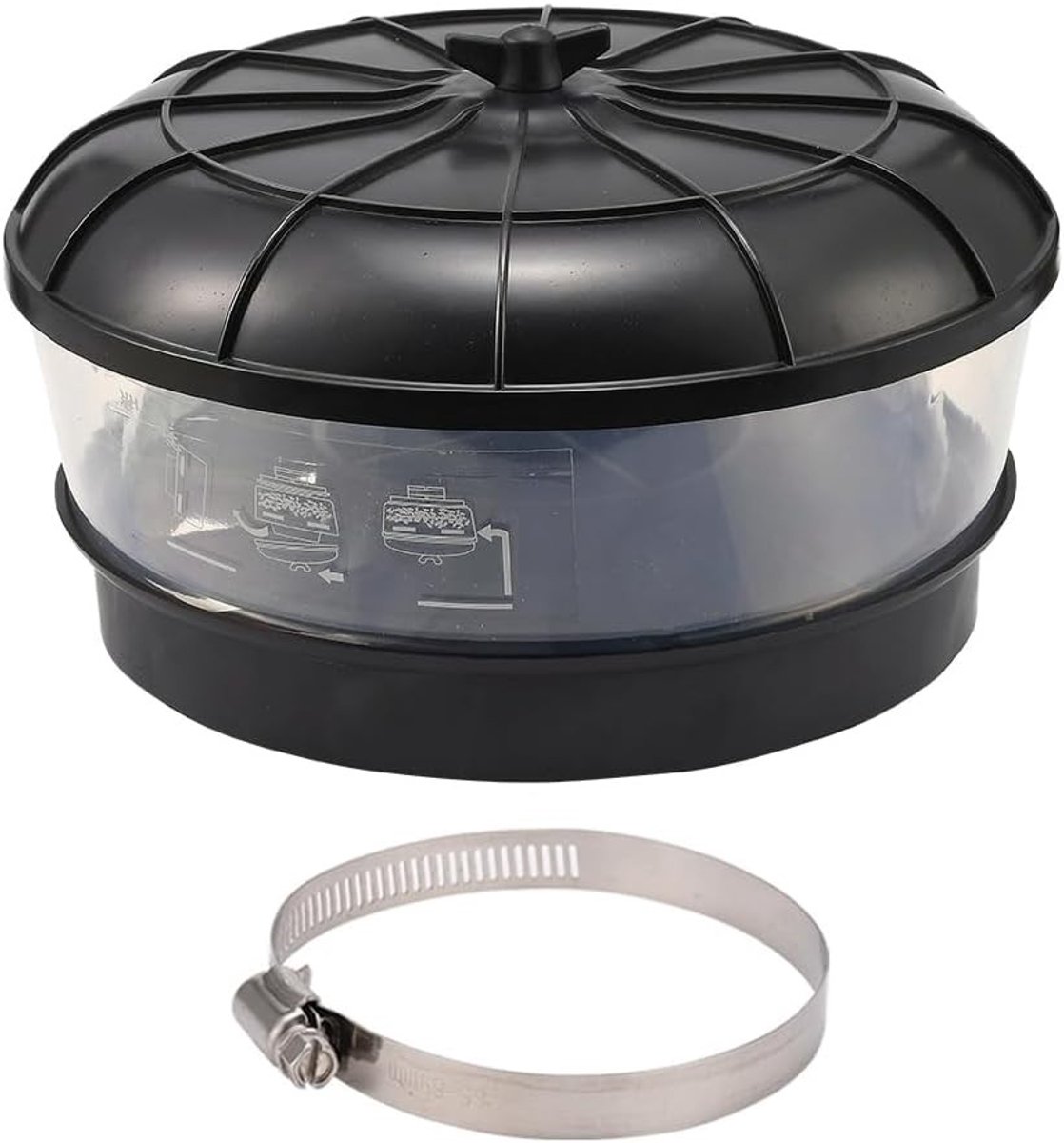 Off-Road Cyclone Filter voor Auto, Universele Luchtfilter, Cycloonfilter voor Inlaat Snorkel, Tractor Luchtfilter, Stof- en Zandbescherming