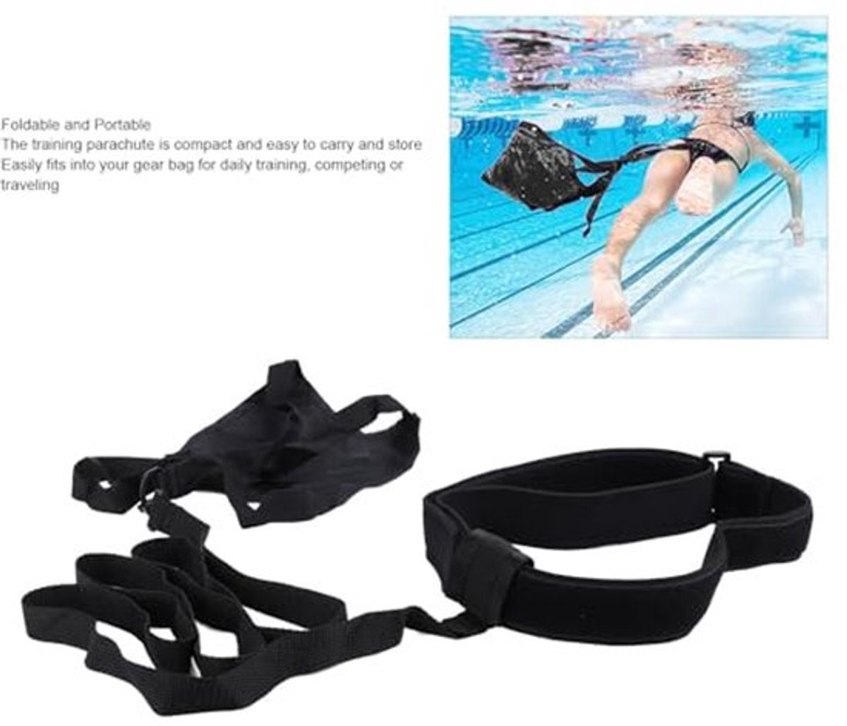 Zwemparachute, Trainingsapparatuur voor Draagbare Zwemweerstand, Parachute voor Snelheidstraining, Zwemtrainingsoefening, Parachute Zwemmen Zwemtempo Trainers