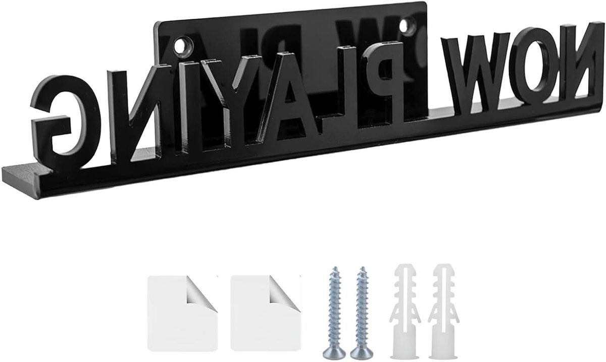 Vinyl Platenhouder voor Muurmontage - Houten Platenstandaard en Acryl Display voor Verzamelingen en Decoratie