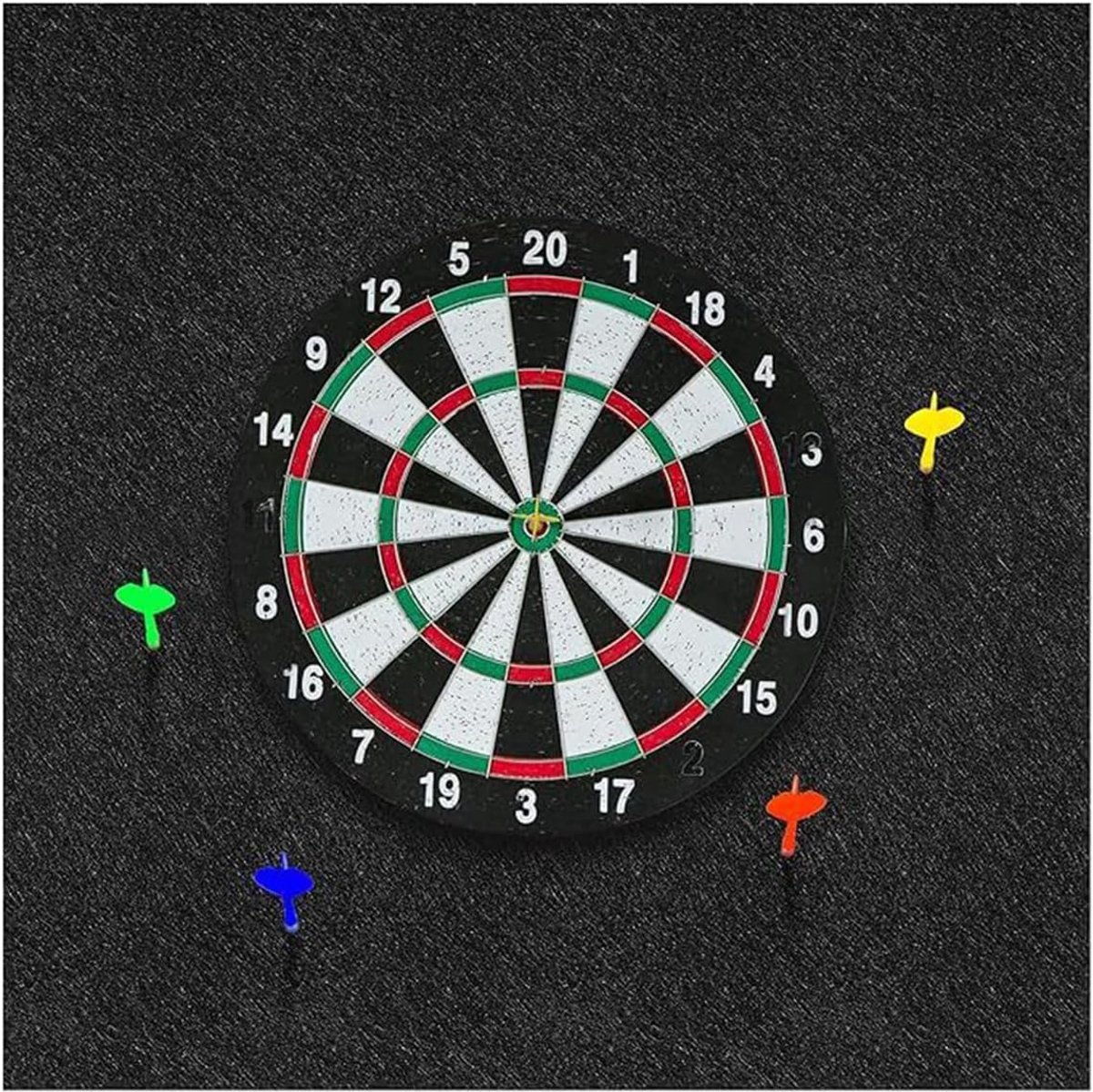 Dartbord Muurbeschermer - Vilt Backing Board - Muren Beschermen - Zelfklevend Paneelontwerp - 90 x 90 cm - Grijs