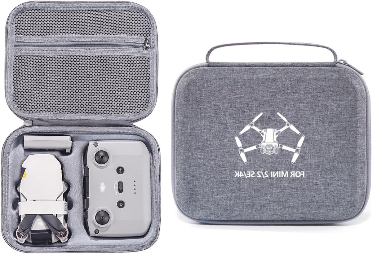 Draagtas voor Mavic Mini 2 en SE Drone, Hard Case, Bescherming, Compact, 20.5x19x10cm