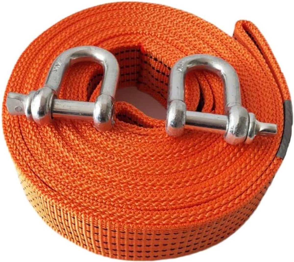 Sleepkabel Hoge Sterkte - Wegsleepriem Lierriem - Auto Noodhulp - Reflecterende Strip - 6 Ton 10 Meter - Oranje