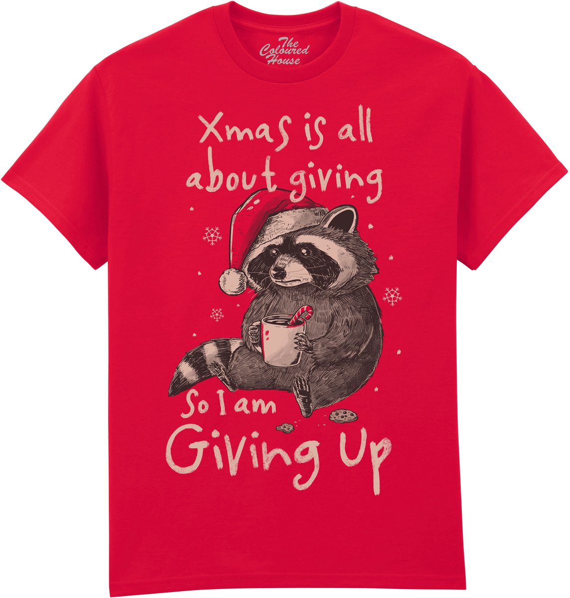 Wasbeer Giving Up Christmas The Coloured House T-shirt 3XL
