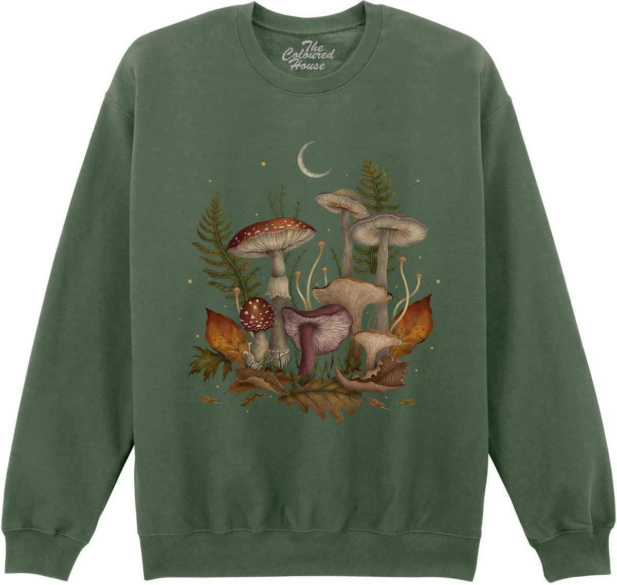 Paddestoelen Autumn Mushrooms The Coloured House Sweater 3XL