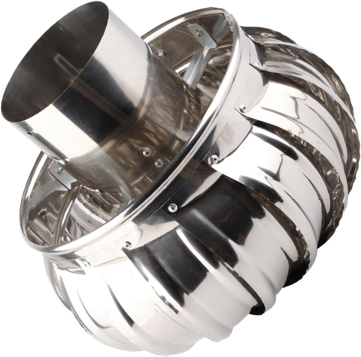 Roterende Dakventilator - Roestvrij staal - 110 mm - Automatische, Stille Ventilator voor Zolderventilatie
