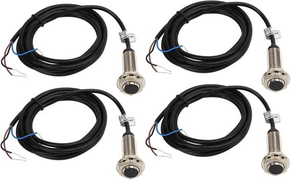 Inductieve Naderingssensor - PNP NO - 12mm - Waterdicht - IP67 - LED-indicator - Automatisering Machines - Geschikt voor - Kleur model