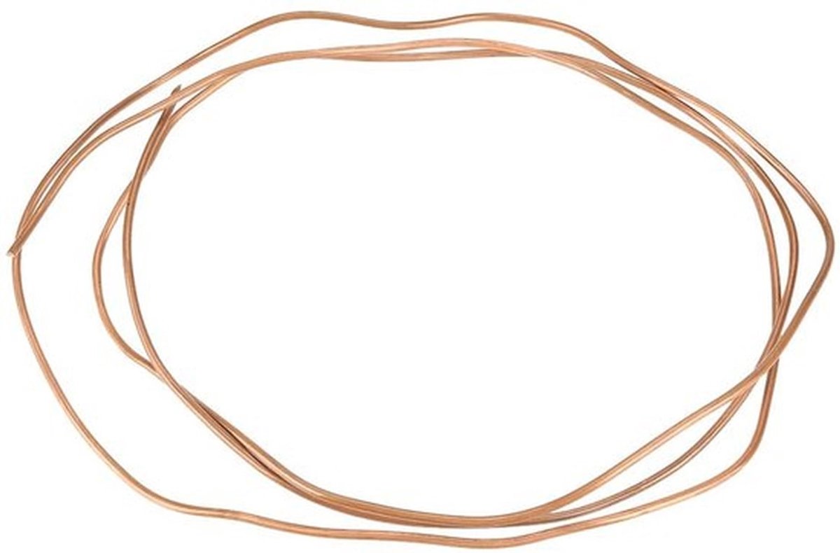 Koperbuis - 2 meter flexibel - Ideaal voor generators - 3mm buiten diameter - Goede elektrische geleiding - Perfect voor kabels en schake...