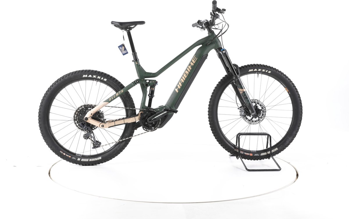 Haibike AllMtn 7 Elektrische full-suspension mountainbike Yamaha Accu 720Wh groen