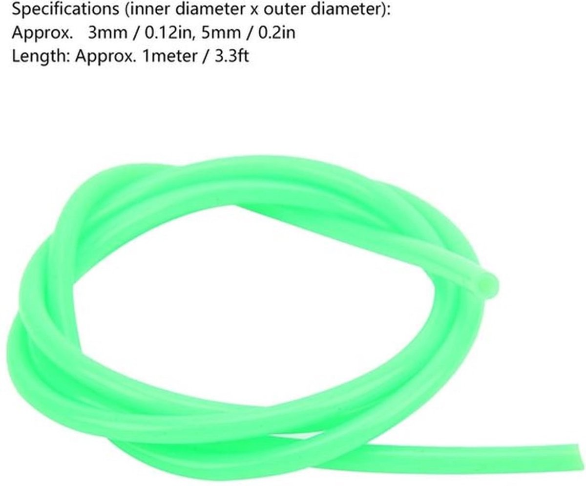 Peristaltische Pomp - Siliconen Slang - Buis 3 x 5 mm - Hoge Temperatuur Weerstand - Niet Giftig - 1 Meter Lengte
