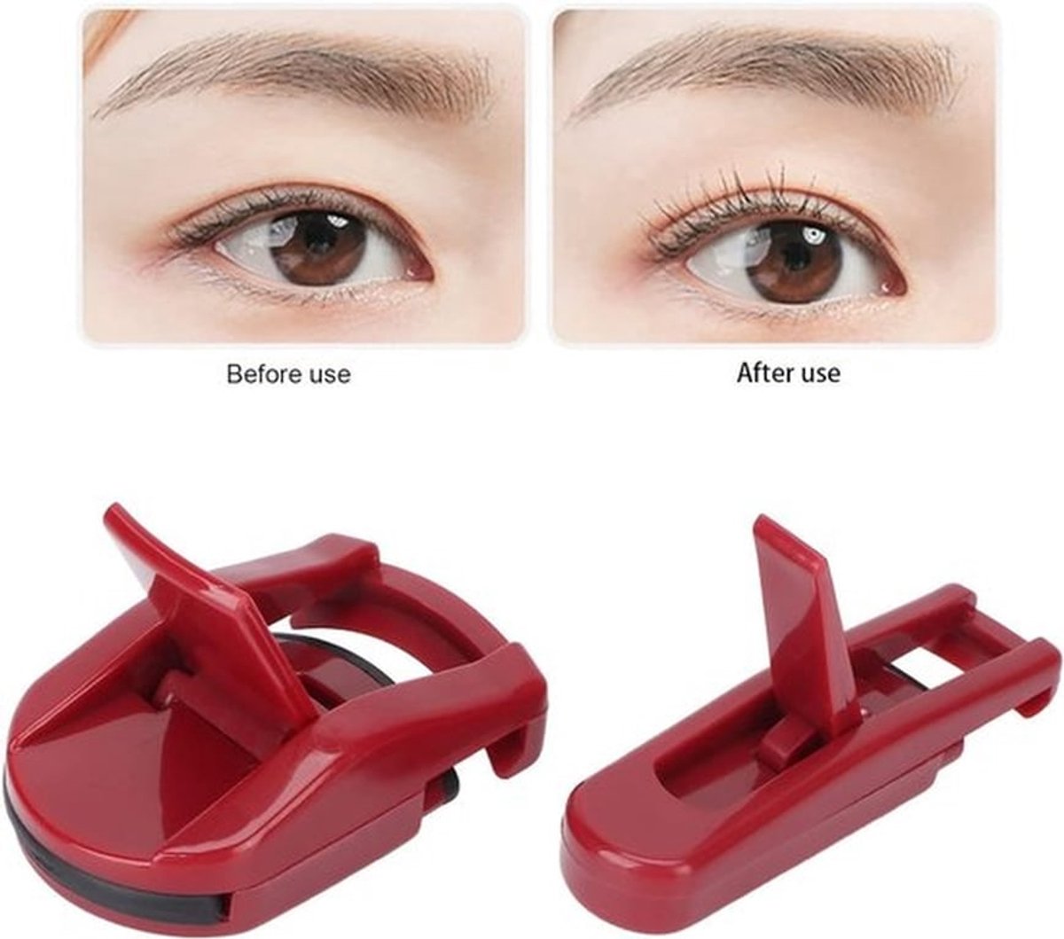 Wimperboulder Snelle Warming - Wimperkruller - Draagbaar - Mini - 2 Stuks - Siliconen Vulling - Veiligheidswaarschuwing