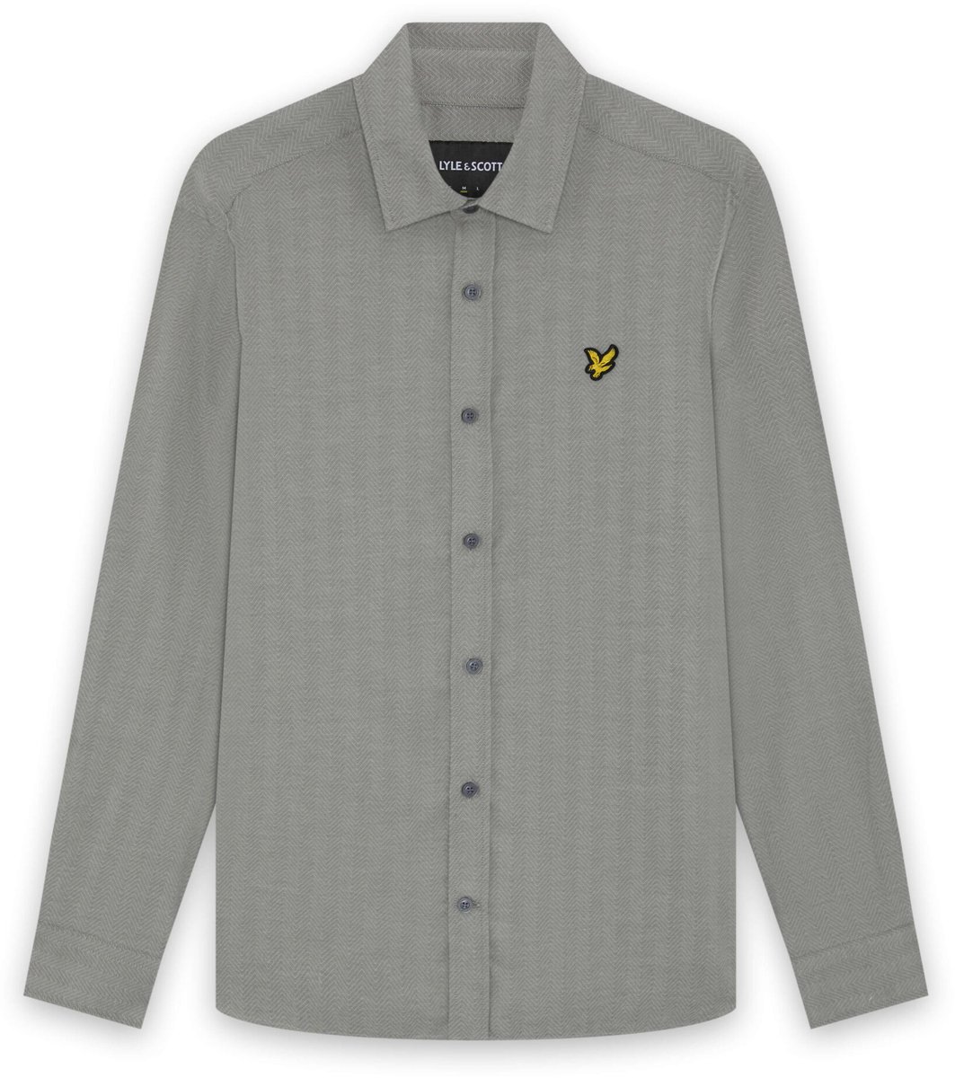 Lyle & Scott - Heren hemd - Maat XXL - Mannen - GRIJS -