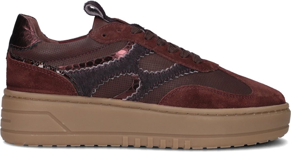 Notre-V Dames Lage sneakers Anemone-63 - Bruin - Suède - Maat 42