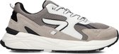 HUB Heren Lage sneakers Chunky zool Grid - Taupe - Suède - Maat 45