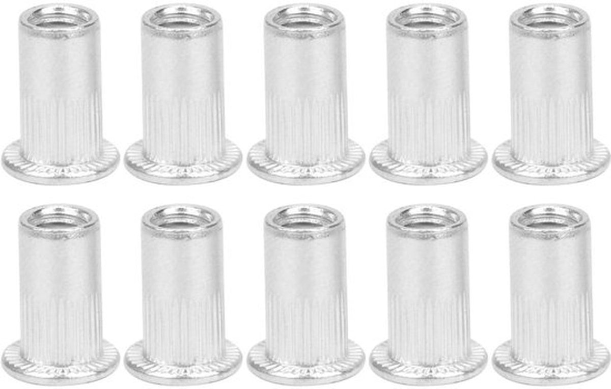 100 Stuks M5 Aluminium Flensmoeren Klinknagelmoer