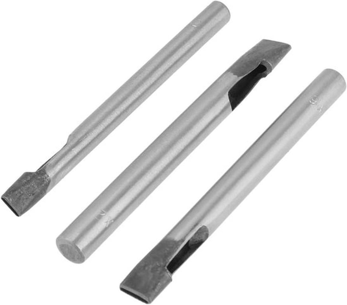 9-delige Ovale Vorm Perforatorset voor Lederen Ambachten - 2 mm Holle Pons - Snijgereedschapsset - Perforatiegereedschapset voor Horlogeband - Leerwerk - Duurzaam en Handig