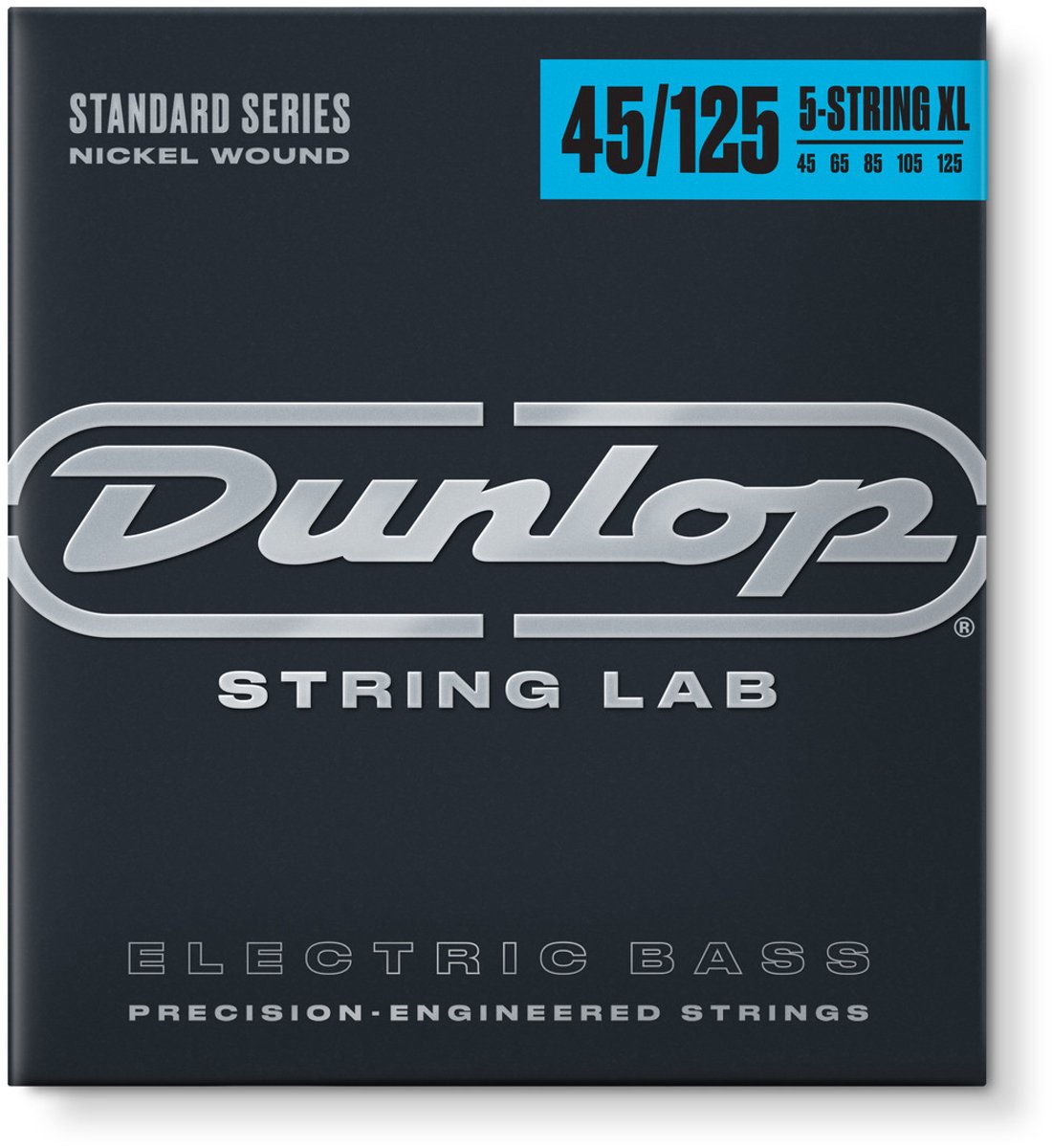 Jim Dunlop Nickel Wound - Basgitaarsnaren - Basgitaar - 5-Snarig - Extra Long Scale - 45-125
