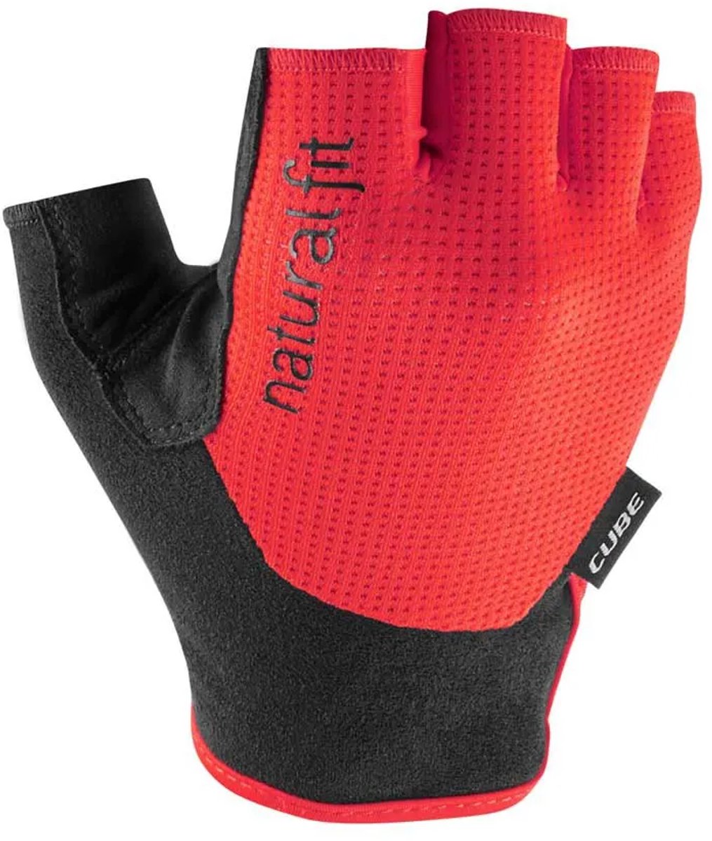 CUBE GLOVES SHORT FINGER X NF RED