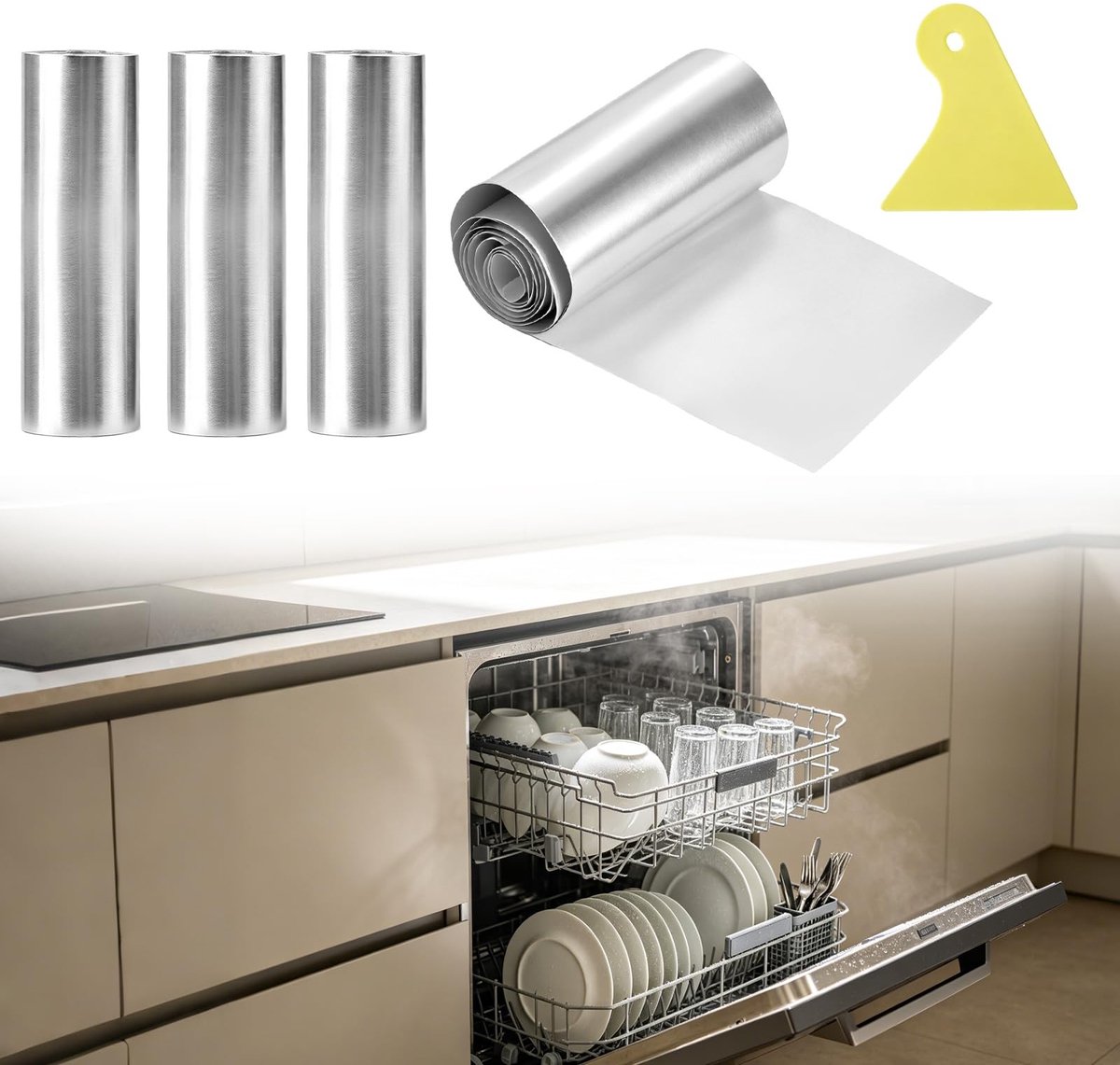 Solidchoice - Set van 4 Hittebestendige Stoomblokkeringsfolies voor Vaatwasser