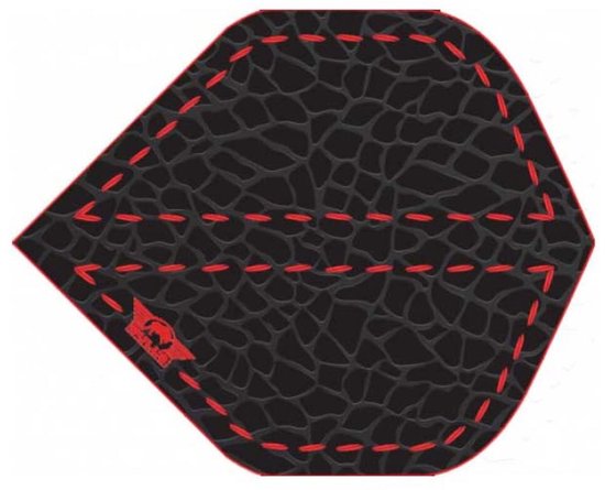 Powerflite D100 Leatherstyle Black Std. van Bull's — afbeelding 2