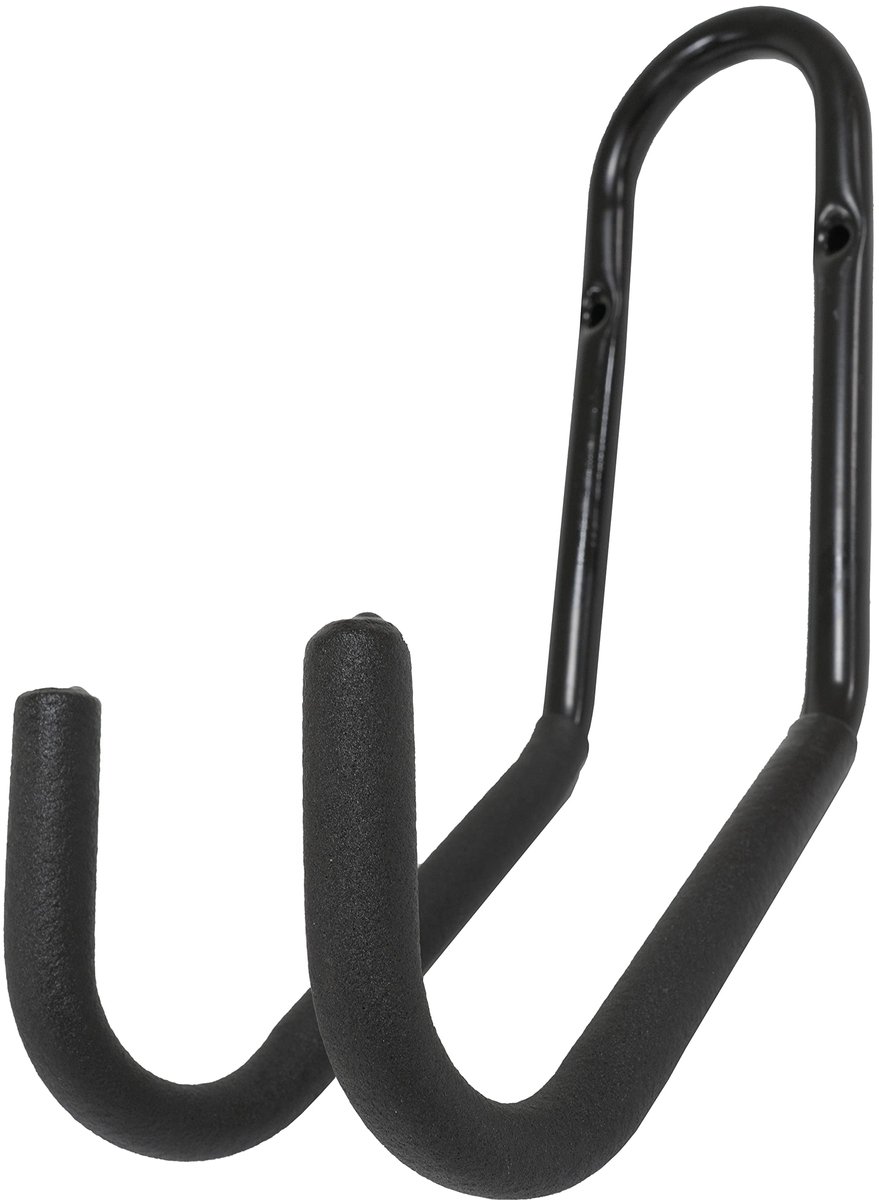 Gereedschapshaak - Muurbeugel - Verzinkt staal - Antislip rubberen coating - Ideaal voor fietsen en tuingereedschap - ShopVlot