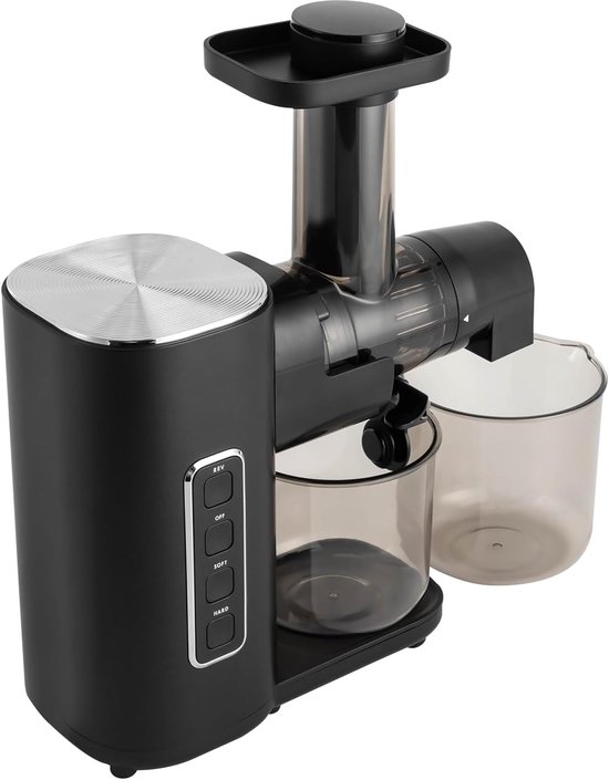 Elektrische sapcentrifuge - Fruitpers - Gezond sap maken - Zeventraps extrusietechnologie - 06 liter - Zwart — afbeelding 5