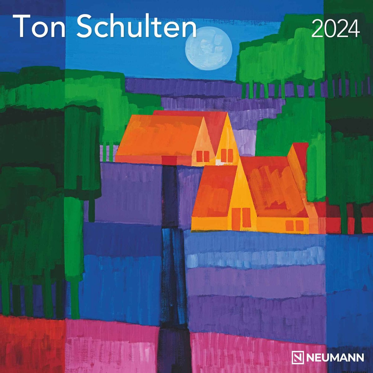 Ton Schulten 2024 - Wand-Kalender - Broschüren-Kalender - 30x30 - 30x60 geöffnet - Kunst-Kalender - ShopVlot